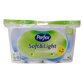   Perfex Soft & Lovely Pure White háromrétegű toalettpapír 8 tekercs