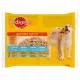 Pedigree Junior teljes értékű vegyes válogatás eledel kölyöknek rizzsel vagdalttal 4 x 100 g (400 g)