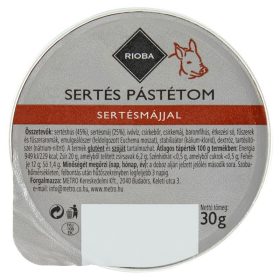RIOBA sertéshús pástétom sertésmájjal 30 g