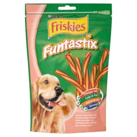   Friskies Funtastix bacon és sajt ízű kiegészítő állateledel felnőtt kutyák számára 175 g