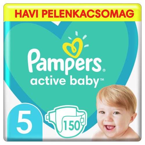 PAMPERS Active Baby Dry, pelenka, méret: 5, 150db