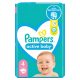 PAMPERS Active Baby, pelenka, méret: 4, 46db