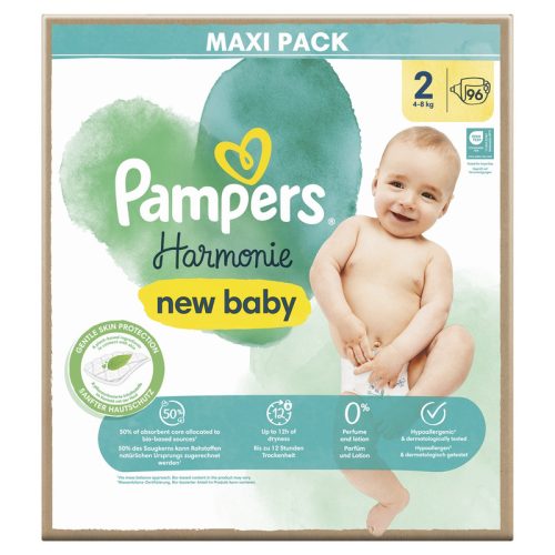 PAMPERS Harmonie Baby, pelenka, méret: 2, 96db