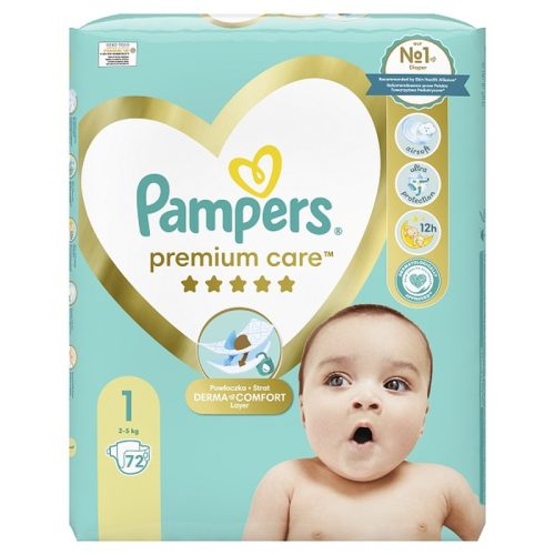 PAMPERS Premium Care, pelenka, méret: 1, 72db