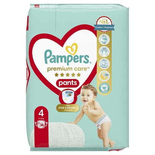 PAMPERS Premium Care Pants, bugyipelenka, méret: 4, 38db