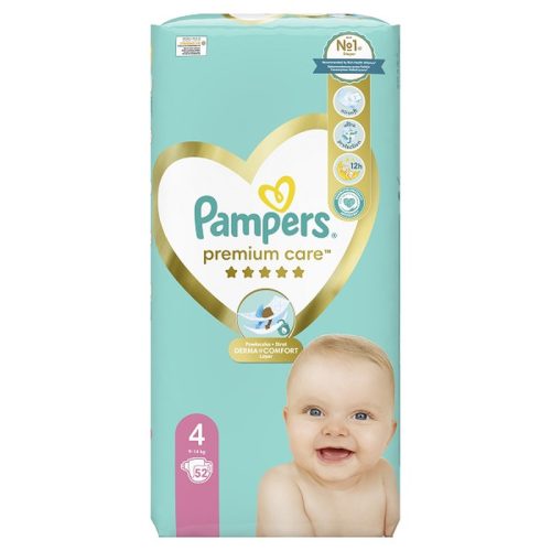 PAMPERS Premium Care, pelenka, méret: 4, 52db