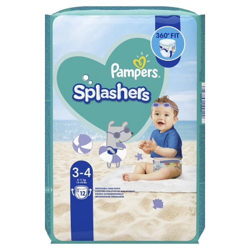 PAMPERS Splasher Baby Shark™, úszópelenka, méret: 3, 12db