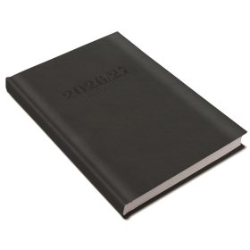   Tanári határidőnapló A5, műbőr 150mmx210mm, fehér lapokkal fekete 2026/2027 Realsystem