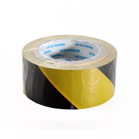 Ragasztószalag, padlójelölő, 50mmx33m fekete/sárga