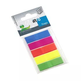   Jelölőcímke 12,5x43mm, 5x26lap, műanayag (5cb) Info Notes 5 klf. teleszín