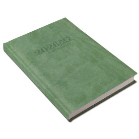   Tanári határidőnapló A5, műbőr 150mmx210mm, fehér lapokkal világoszöld 2026/2027 Realsystem