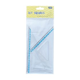   Vonalzókészlet, háromszög 13 cm és 18cm, ( 45°/60° ) 2 db/bliszter Educa