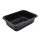 Síkperemes PP tálca 187 x 137 x 50 mm fekete