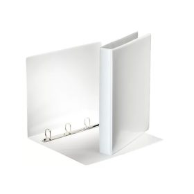   Gyűrűskönyv panorámás A4, 4cm, 4 gyűrű, D alakú, PP Esselte fehér