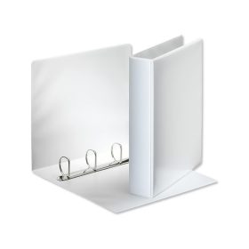   Gyűrűskönyv panorámás A4, 6,5cm, 4 gyűrű, D alakú, PP Esselte fehér