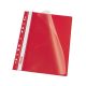 Gyorsfűző lefűzhető A4, PP 10 db/csomag, Esselte Vivida piros