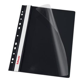   Gyorsfűző lefűzhető A4, PP 10 db/csomag, Esselte Vivida fekete