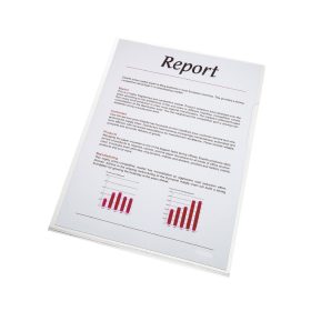   Genotherm 'L' A4, 150 micron víztiszta Esselte Luxus 100 db/csomag,