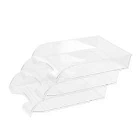   Irattálca műanyag 550 extra széles 345x270x67mm, Bluering®, víztiszta