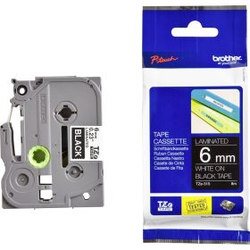   Feliratozógép szalag, Brother TZE315 6mmx8m ORIGINAL fehér/fekete