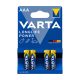 Elem AAA mikro LR03 Longlife Power 4 db/csomag, Varta