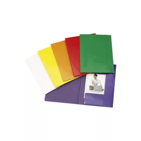 Gumis mappa A4, 600g. FC karton Glossy piros