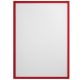 Infókeret A4, mágneses ITSA4M 01 Franken piros
