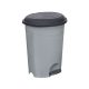 Szemeteskuka pedálos műanyag 12 literes szürke UP126