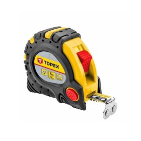   Mérőszalag 5m hosszú 25mm széles mágneses szalag Topex 27C345