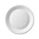 Tányér lapos papír 18 cm 100 db/csomag fehér