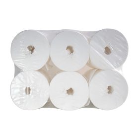   Toalettpapír 2 rétegű közületi átmérő: 19 cm 100 % cellulóz laponkénti belső adagolású 12 tekercs/karton hófehér