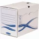Archiváló doboz A4, 200mm, Fellowes® Bankers Box Basic, 25 db/csomag, kék-fehér