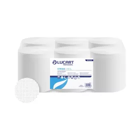  Kéztörlő 1 rétegű tekercses átmérő: 19 cm duda nélküli 6 tekercs/karton Strong 1.19 CL Lucart _861099 hófehér