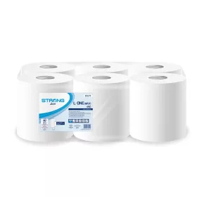   Kéztörlő 2 rétegű tekercses 6 tekercs/karton L-OneMaxi 450 Strong Lucart _852275U hófehér