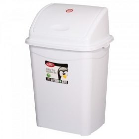   Szemeteskuka billenő fedéllel műanyag 50 literes fehér UP122-001