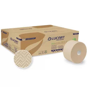   Toalettpapír 2 rétegű közületi átmérő: 19 cm 12 tekercs/csomag autocut 900 ID EcoNatural Lucart_812179S havanna barna