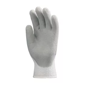Védőkesztyű mártott latex bélelt L-es méret szürke
