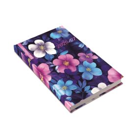   Diák zsebkönyv 125mmx205mm, fehér lapokkal 2026/2027 szirmok Realsystem