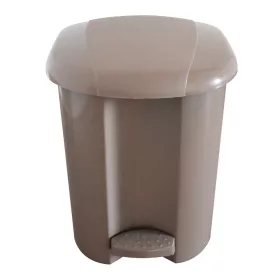 Szemeteskuka pedálos műanyag 17 literes, barna
