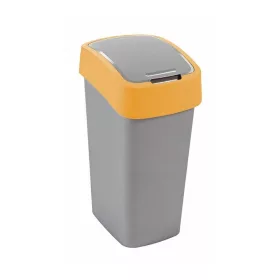   Szemeteskuka billenő fedéllel műanyag 45 literes Curver ezüst-sárga
