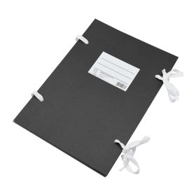   Szalagos irományfedél A4, 1m-es szalaggal Bluering® fekete