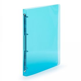   Gyűrűskönyv A4, 4 gyűrűs 2cm gerinc áttetsző PP, Karton P+P Lines kék