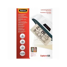   Lamináló fólia, A3, 125 micron, fényes, öntapadó hátlappal, 100 db/doboz, Fellowes®