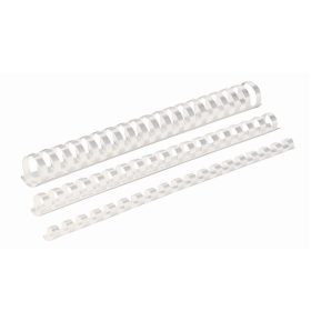   Spirál műanyag, 8mm, 21-40lap, 100 db/doboz, Fellowes® fehér
