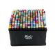 Kétvégű kreatív marker készlet, 168 klf.szín