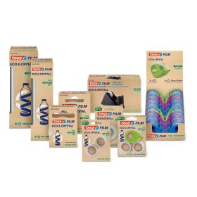   Ragasztószalag 19mmx10m irodai átlátszó újrahasznosított Tesa Eco & Crystal