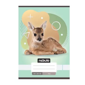   Füzet, A5, sima, 20-32, Állatos minták, 16 db/csomag Nebulo