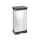 Szemeteskuka pedálos fémhatású műanyag 50 literes fekete/ezüst Deco Bin_Curver