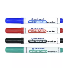   Táblamarker 2,5mm, kerek hegyű, Centropen 8559, 4 klf. szín