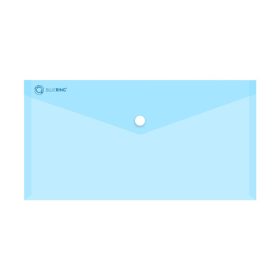   Irattartó tasak DL 'csekk' patentos PP Bluering® transzparens kék